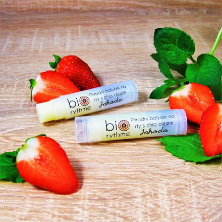 Balzám na rty s chia olejem • Jahoda