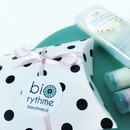 Malý dárek (3 kusy)  -  deo Citronová meduňka + 2 balzámy na rty