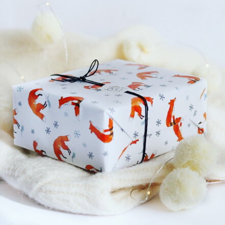 Střední dárek (3 kusy) - lišky a liščata (meduňková sada)