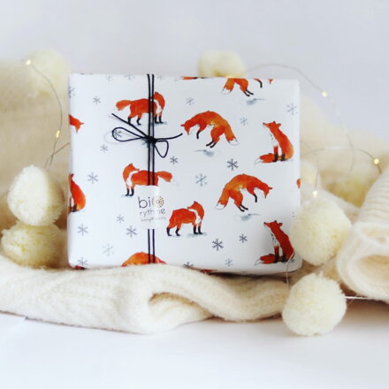 Střední dárek (3 kusy) - lišky a liščata (meduňková sada)