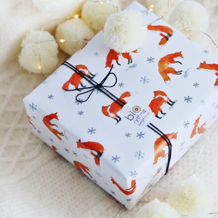 Střední dárek (3 kusy) - lišky a liščata (meduňková sada)