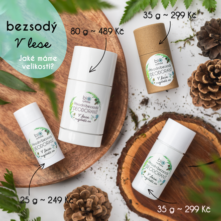 Přírodní BEZSODÝ deodorant V lese najde(š) se (velký)