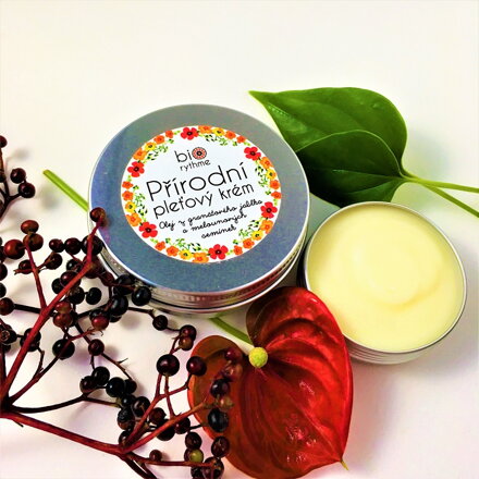 Přírodní krém pro citlivou pleť - Olej z granátového jablka a melounových semínek