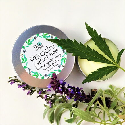 Přírodní pleťový krém "Anti-pupínek" - Konopný olej, šalvěj, mateřídouška a tea tree