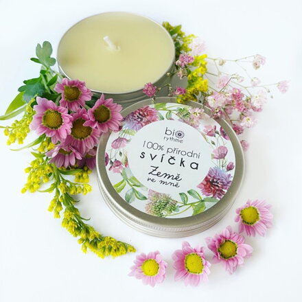 Extravagantně přírodní svíčka - Země ve mně