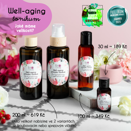 Well-aging tonikum (pro hydratovanou a zpevněnou pleť)