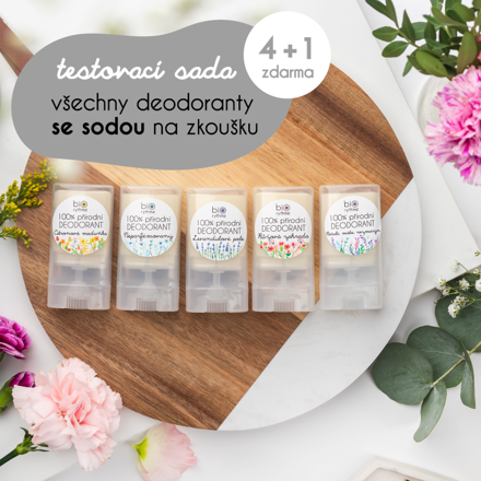 Výhodná SADA všech deodorantů 4 + 1 zdarma